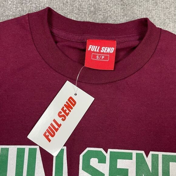 Full Send Nelk Boys OG 3D Logo Graphic Short Sleeve T-Shirt Purple Men’s S NWT - Picture 5 of 5